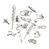 Tibetan Style Zinc Alloy Pendants TIBEP-TA0002-36AS-RS-15