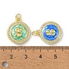 Brass Micro Pave Cubic Zirconia Pendants KK-A197-28G-3