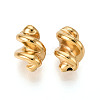 Twist Corrugated 304 Stainless Steel Beads STAS-T072-13A-G-1