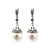 Shell Pearl Round Pendants STER-L067-02P-1