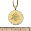 201 Stainless Steel Rhinestone Pendant Necklaces for Women LS-NJEW-U021-06P-5