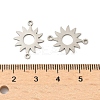 201 Stainless Steel Laser Cut Connector Charms STAS-P428-06P-3