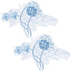 Flower Lace Embroidery Sewing Fiber Appliques DIY-WH20011-90B-1
