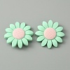 Sunflower Silicone Beads LS-SIL-WH0019-17B-2