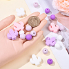 Cactus/Round Silicone Beads SIL-YW0001-50B-5