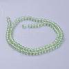 Faceted(32 Facets) Round Glass Beads Strands X-EGLA-J042-4mm-01-2