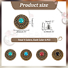 24Pcs 4 Colors Alloy Buttons AJEW-GA0006-89-2