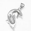 Tarnish Resistant 316 Surgical Stainless Steel Pendants STAS-P039-080P-3