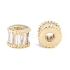 Brass Micro Pave Clear Cubic Zirconia Beads LS-ZIRC-L101-08G-2