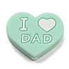 Father's Day Silicone Focal Beads LS-FIND-PW0005-12G-1