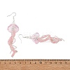 Dyed Natural Malaysia Jade Jellyfish Dangle Earrings for Women EJEW-JE07484-7