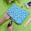 Flower Pattern Cotton Fabric DIY-WH0591-275C-3