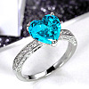 Brass Micro Pave Cubic Zirconia Finger Rings for Women FS-WGC99AF-20-1