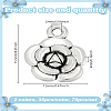 70Pcs 2 Colors Tibetan Style Alloy Pendants FIND-LP0002-37-2