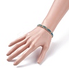 Round Natural Apatite Beaded Bracelet BJEW-TA00038-05-2