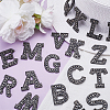 Alphabet Resin Rhinestone Patches DIY-GF0009-18B-4