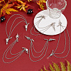Alloy Charm Hanging Chains Collar Pins Tie Clips AJEW-GO00025-4