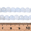 Dyed Natural White Jade Beads Strands G-T139-6mm-60-24-5
