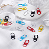 20Pcs 5 Colors Spray Painted Eco-Friendly Alloy Swivel Snap Hook Clasps FIND-LP0002-84-1