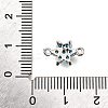 Brass Micro Pave Sky Blue Cubic Zirconia Links KK-D356-02B-P-3