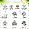Sunflower Tibetan Style Alloy Pendants TIBEP-CJ0001-09-RS-2
