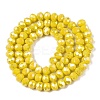 Electroplate Glass Beads Strands EGLA-A044-P6mm-B04-3