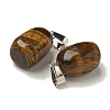 Natural Tiger Eye Pendants G-Z067-03P-09-3