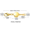 4 Sets 2 Colors Alloy Magnetic Clasps FIND-YWC0003-02-3