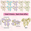 20Pcs 5 Colors Alloy Rhinestone Pendants FIND-SC0015-45-2