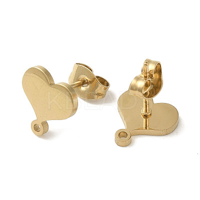 Ion Plating(IP) 304 Stainless Steel Stud Earring Findings STAS-I206-83G-1