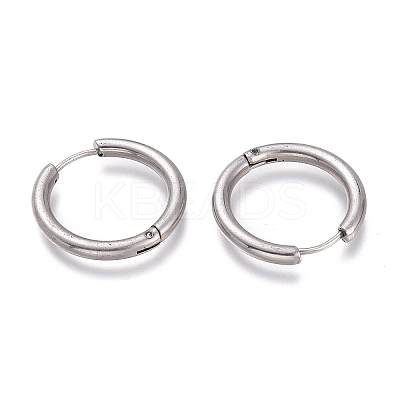 Tarnish Resistant 201 Stainless Steel Huggie Hoop Earrings EJEW-L256-05F-P-1