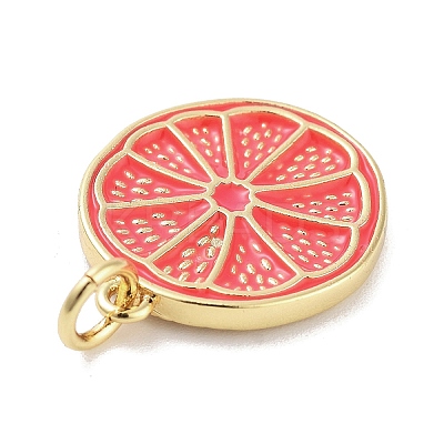 Rack Plating Brass Enamel Pendants KK-M293-39G-04-1