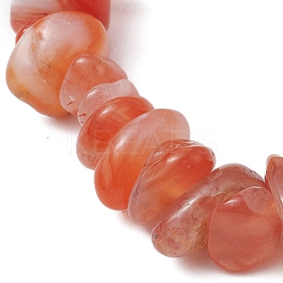 Natural Topaz Jade Chips Beaded Stretch Bracelets for Women BJEW-TA00557-03-1