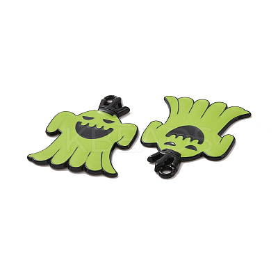 Halloween Theme Rack Plating Alloy Enamel Pendants PALLOY-O109-53EB-1