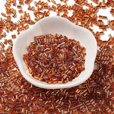 Baking Paint Glass Round Bugle Beads SEED-Z002-A-E09-1