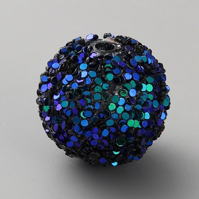 Opaque Acrylic Glitter Beads LS-FIND-CJC0010-111A-18-1