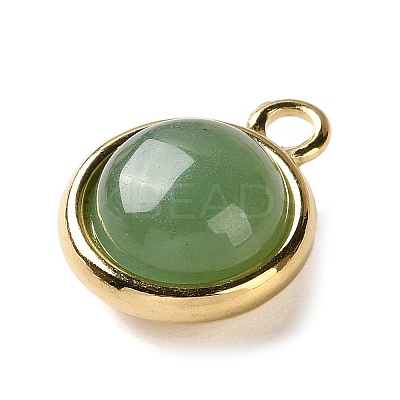 Natural Green Aventurine Pendants X-STAS-L022-398H-G-1