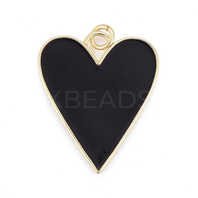 Brass Enamel Pendants KK-M205-13G-01-1
