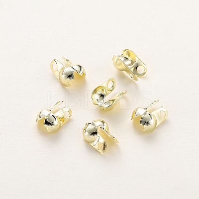 50Pcs Brass Bead Tips KK-WH0038-54B-KCG-1