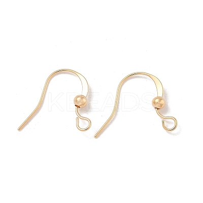 Brass Earring Hooks KK-H503-26G-1