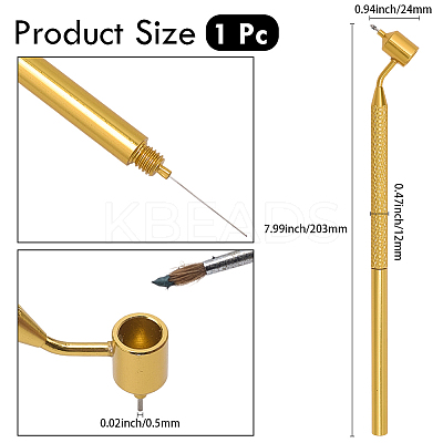 Aluminum Slanting Fine Line Paint Pen AJEW-WH20054-211G-01-1