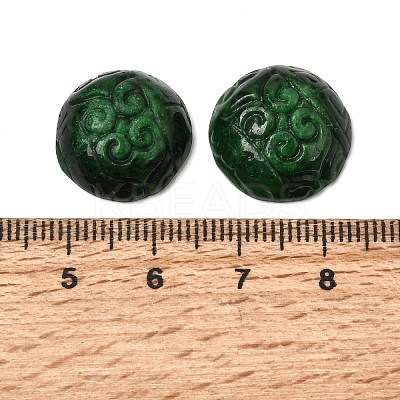 Natural Myanmar Jade Dyed Cabochons G-Z162-08-1