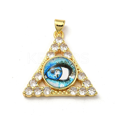 Real 18K Gold Plated Brass Pendants KK-L209-007G-05-1