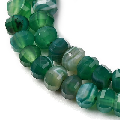 Natural Banded Agate Beads Strands G-P587-D02-01B-1