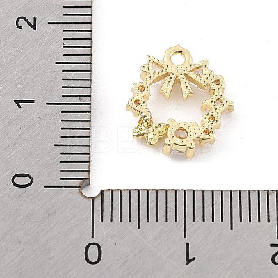 Brass Micro Pave Cubic Zirconia Pendants LS-KK-K371-41A-G-1