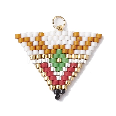 Handmade MIYUKI Delica Seed Loom Pattern PALLOY-MZ00172-1