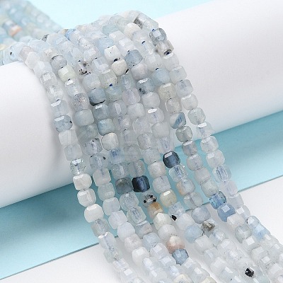 Natural Aquamarine Beads Strands LS-G-G003-B02-01-1