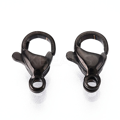 304 Stainless Steel Lobster Claw Clasps STAS-T065-10mm-34B-1