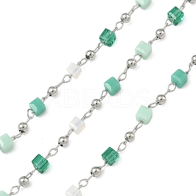 Handmade Glass Beaded Chains CHC-F008-A14-P-1