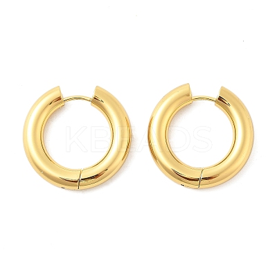 202 Stainless Steel Huggie Hoop Earrings EJEW-O087-08I-G-1